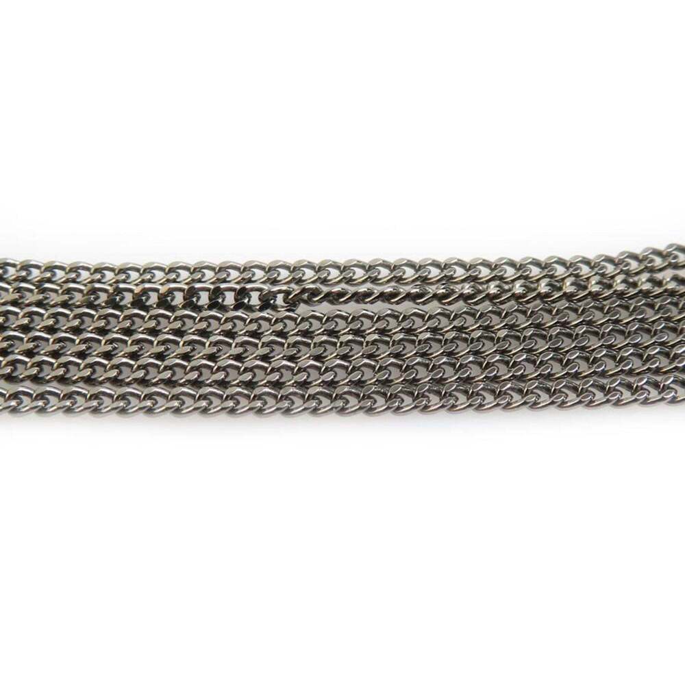 CHANEL Authentic Black Pearl Logo Necklace - Picture 4 of 5